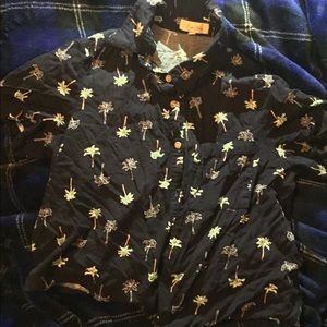Button Up Palm Tree shirt